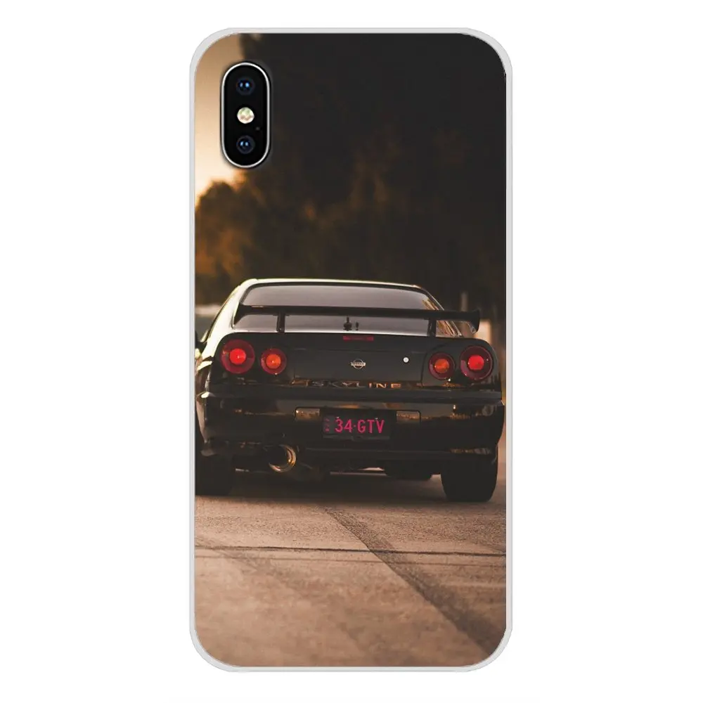 images 8 Прозрачный мягкий кожаный чехол Nissan Skyline GTR R34 для Apple IPhone X XR XS MAX 4 4S 5 5S 5C SE 6 6 S 7 8 Plus, ipod touch 5 6 - Цвет: images 8