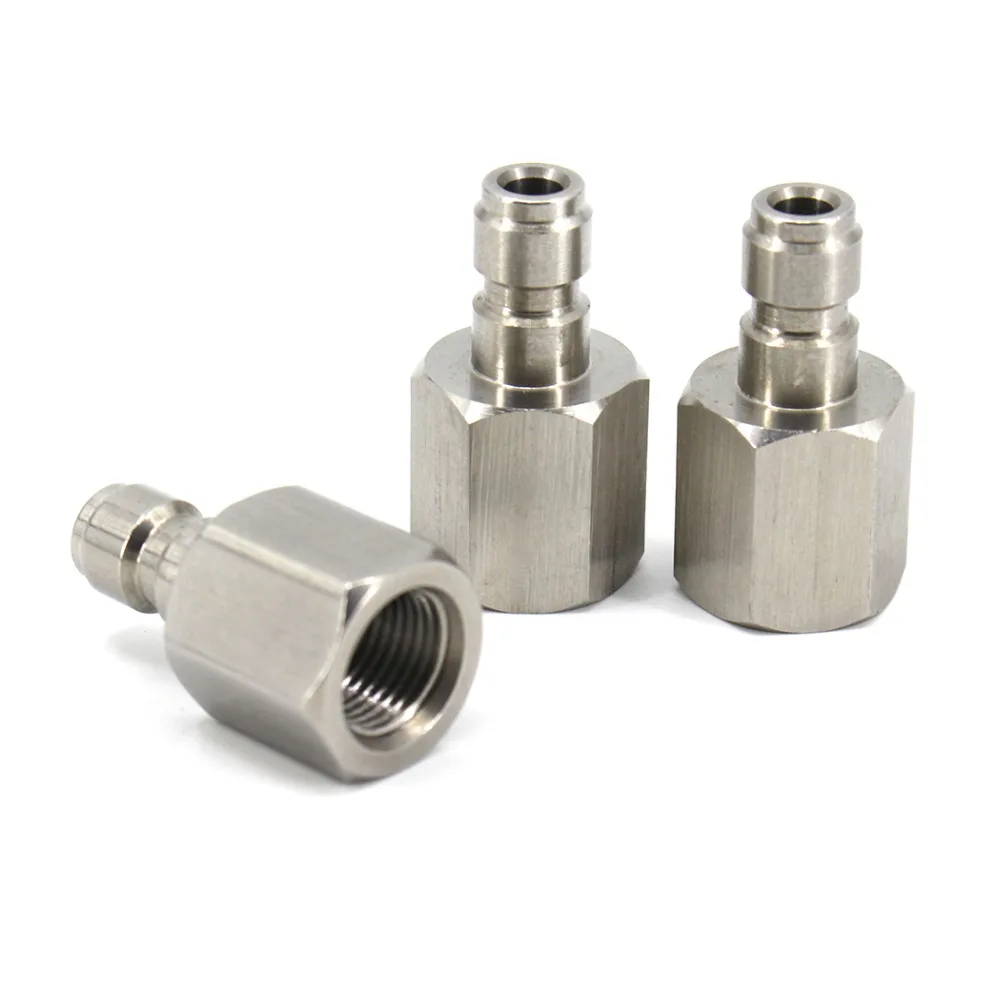PCP ВВС Пейнтбольного ружья Quick гнездовой разъем 1/8BSPP 1/8NPT M10x1 Нержавеющая сталь