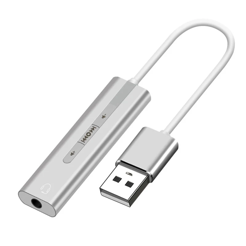 2 в 1 USB внешняя звуковая карта на 3 5 мм стерео джек гарнитура Аудио Адаптер Новое