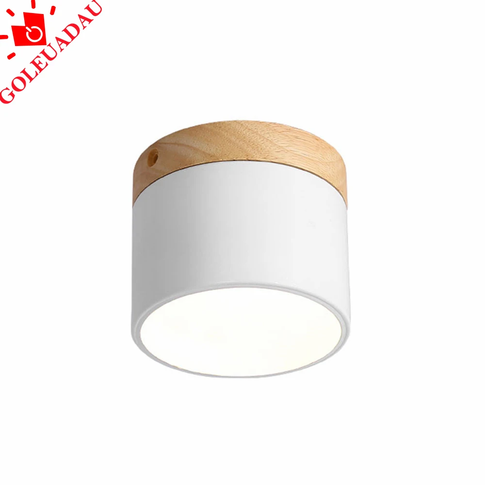 Скандинавские железные деревянные потолочные светильники Современные