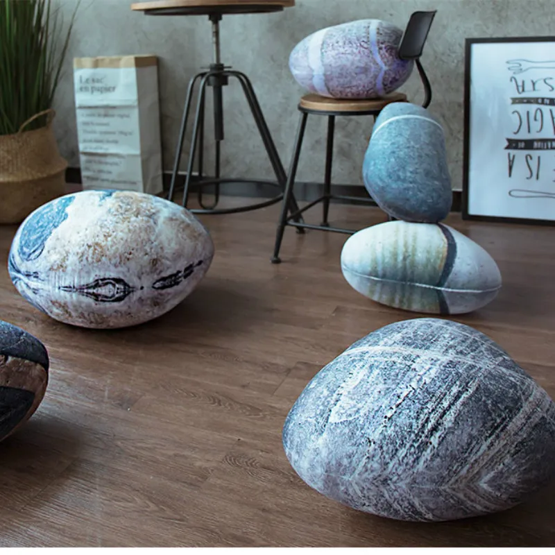 Креативная 3D мощеная Подушка каменная ленивый диванчик камушки для домашнего