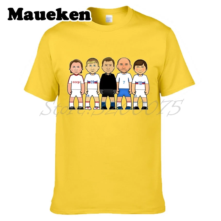 Мужская футболка с надписью Русские легенды Andrei Arshavin Lev Yashin Oleg Blokhin W0523017|t shirt|tee