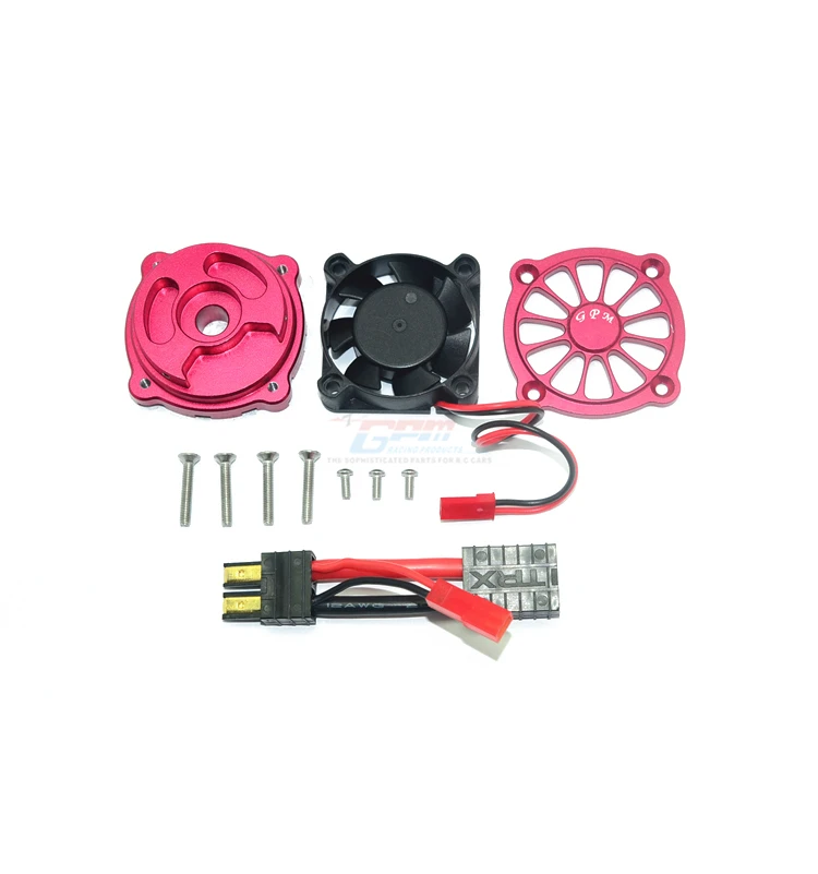 CNC алюминиевый радиатор двигателя с охлаждающим вентилятором для TRAXXAS
