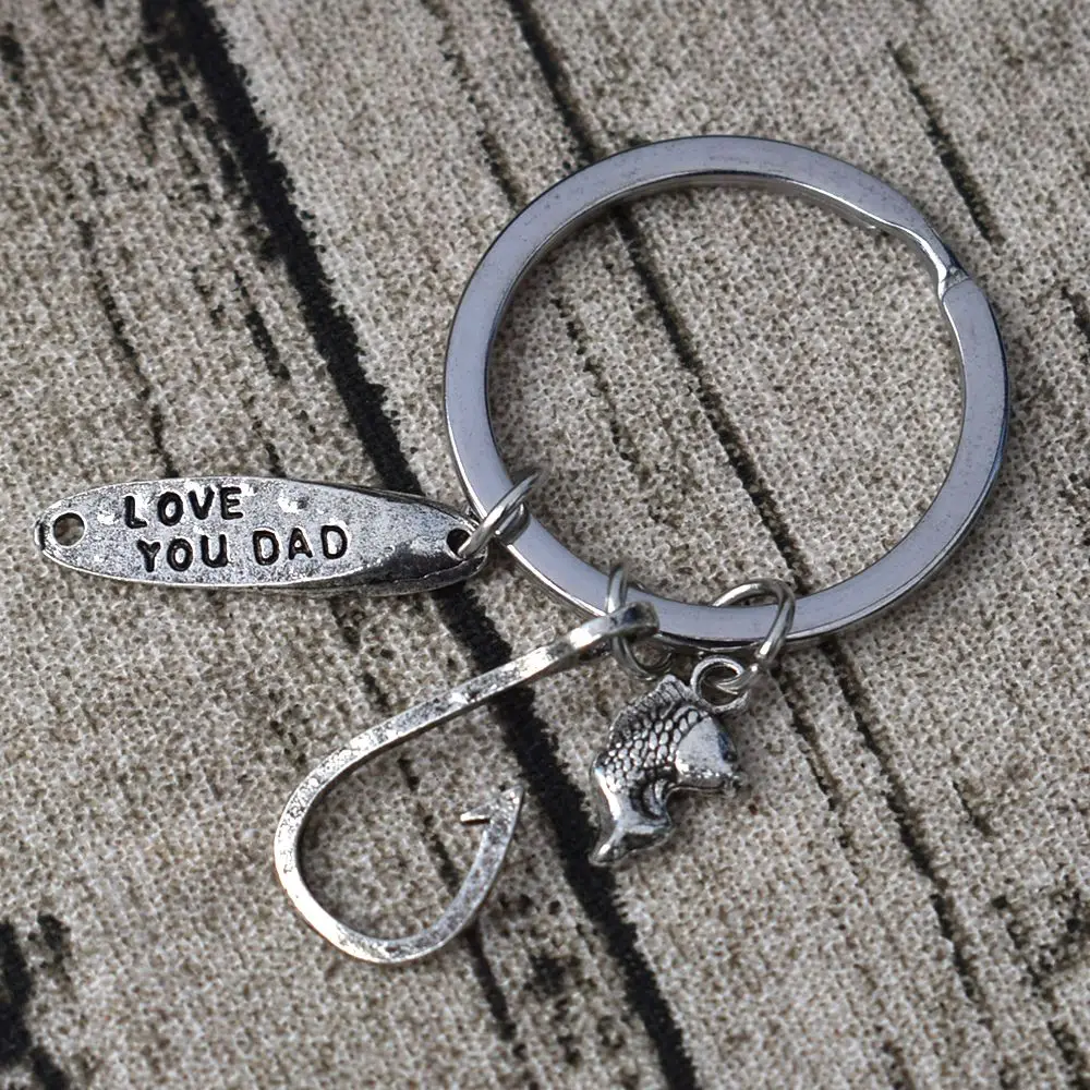 Креативная рыболовная приманка ручной работы с надписью Love You Dad подарок для отца