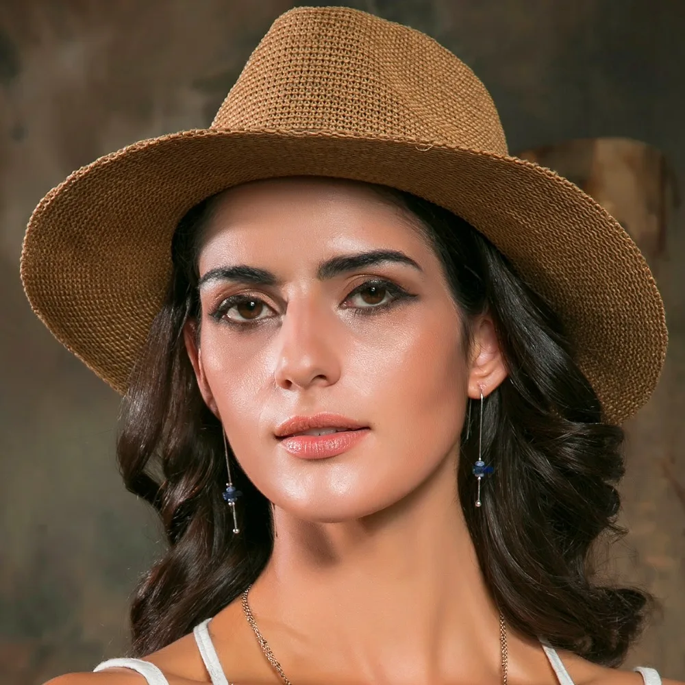 WILD & FREE богемный синий треугольный каменный свисающие серьги для женщин