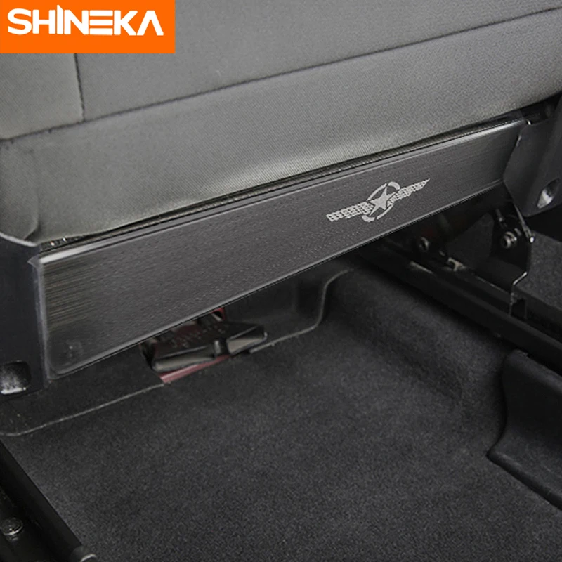 Задняя панель сиденья SHINEKA защитная пленка из нержавеющей стали против грязи для
