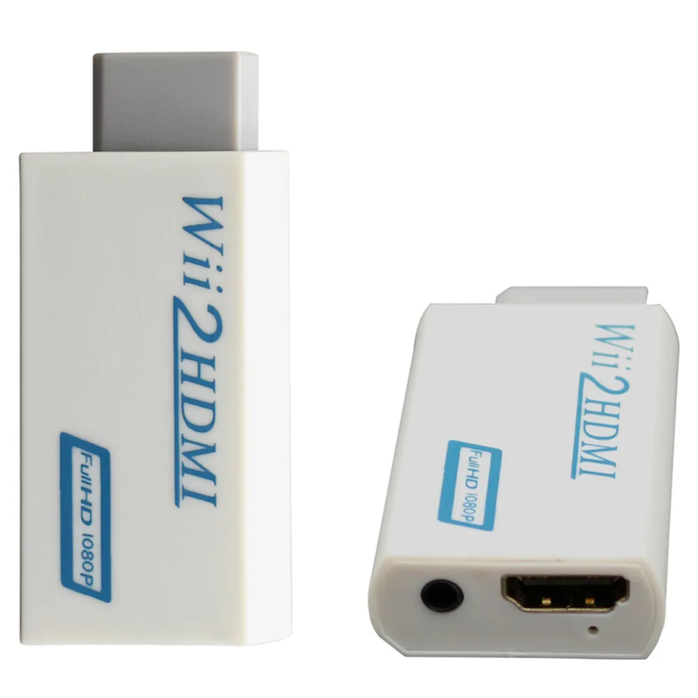 Горячая Распродажа для Wii-HDMI Wii 2HDMI адаптер преобразователь 3 5 мм аудио видео выход