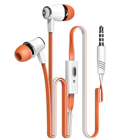 Langsdom JM21 3,5 мм наушники-вкладыши с микрофоном Handsfree Шумоподавление для Iphone 7 8 Xiaomi игровая гарнитура Fone De Ouvido - Цвет: orange