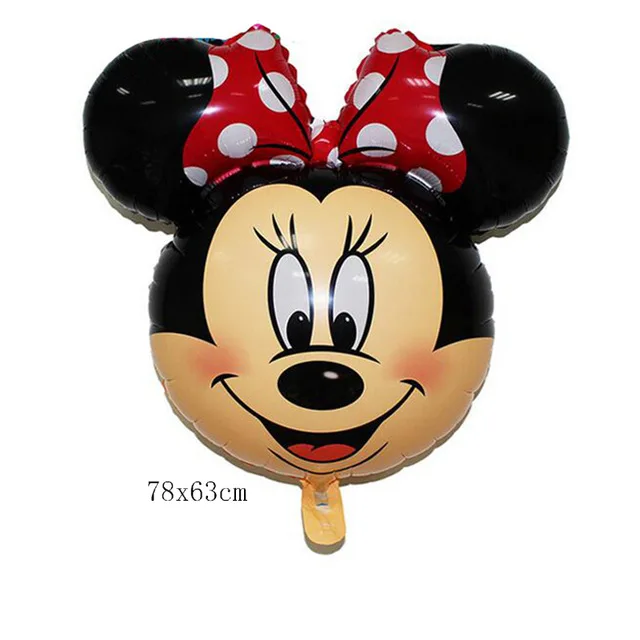 Red Minnie 1 шт. 18 дюймов флажок для гонок автомобилей Фольга воздушные шары, с клетчатым узором, белый черный гоночного автомобиля линия игрушки День рождения Decorationa детская клипсы для воздушных шаров, подарки - Цвет: Red Minnie