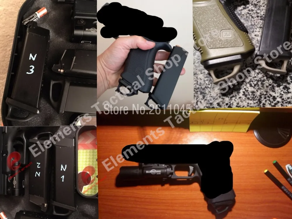 Element Airsoft скорость пластина для ТМ G17 3 шт./упак. без логотипа Acessórios Airsoft PA0208