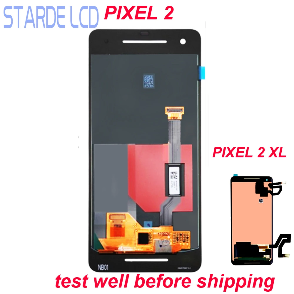 ЖК дисплей для 6 0 &quotGoogle Pixel 2 XL кодирующий преобразователь сенсорного экрана в