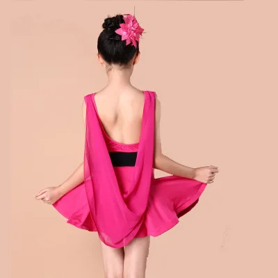 Детские костюмы для латиноамериканских танцев Одежда девочек Танцевальная юбка