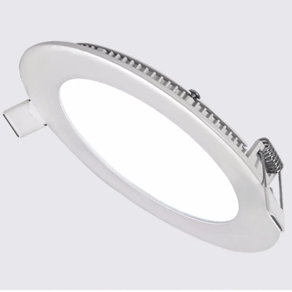 Светодиодный ультра тонкий потолочный светильник Круглая Панель белый