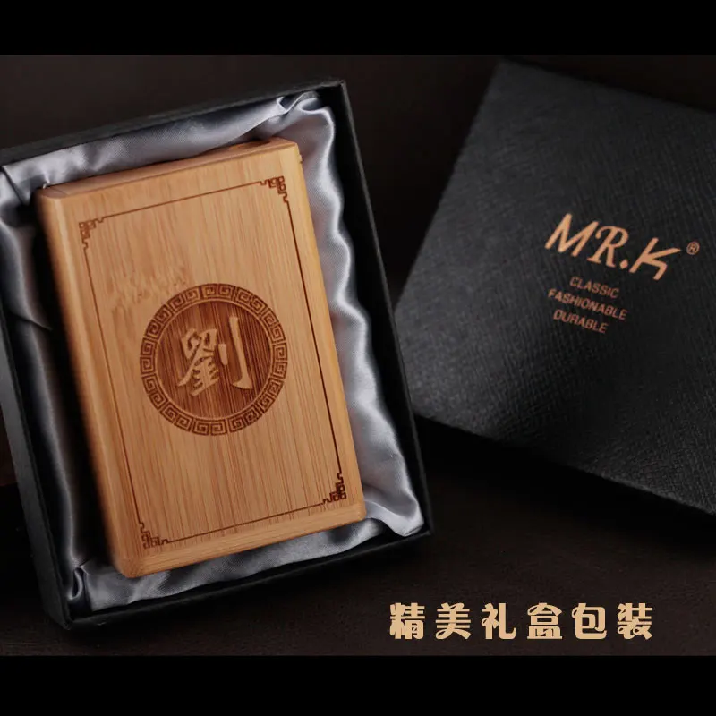 

Classical Men's Creative Handmade Bamboo Box Gifts Classics Custom Gift Cigarette Cases