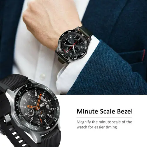Анти царапины металлический ободок кольцо клейкая крышка для Samsung Gear S3 frontier 42/46 мм