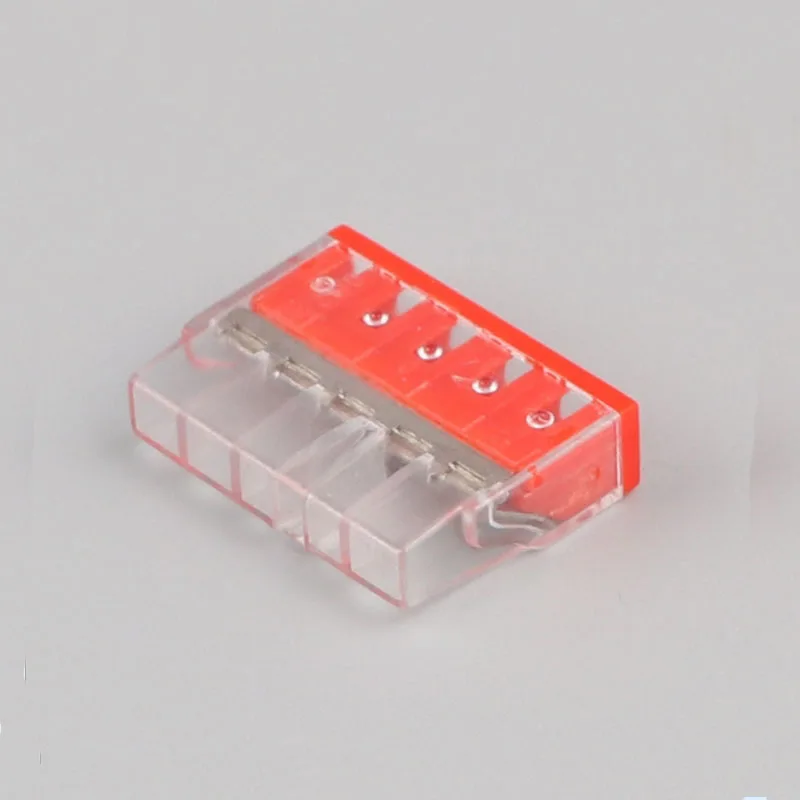 Универсальный компактный провод-коннектор клеммный блок с рычагом 2019 |