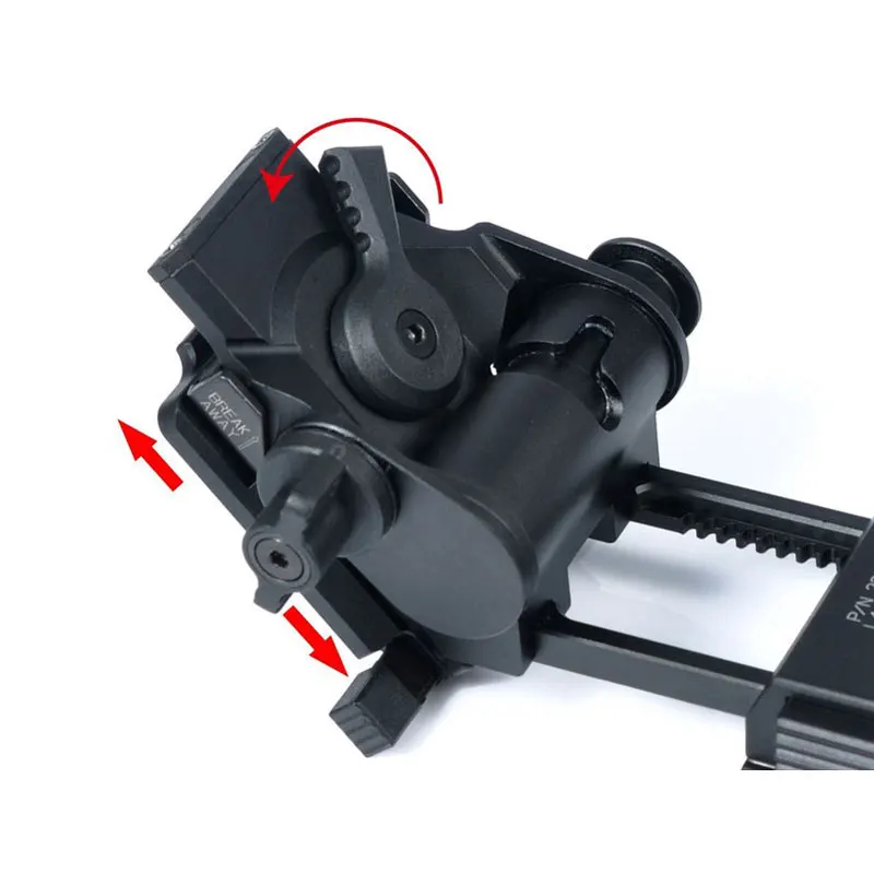 Металлический адаптер для шлема Wilcox L4 G24 быстрый NVG с ЧПУ быстрого видения черный