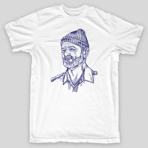 Футболка STEVE ZISSOU Life Aquatic Royal Tenenbaums размеры S-5X дешевые оптовые футболки 100% хлопок