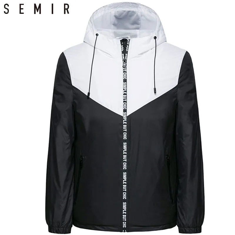 SEMIR куртки мужские пальто с длинными рукавами капюшоном шикарная модная одежда