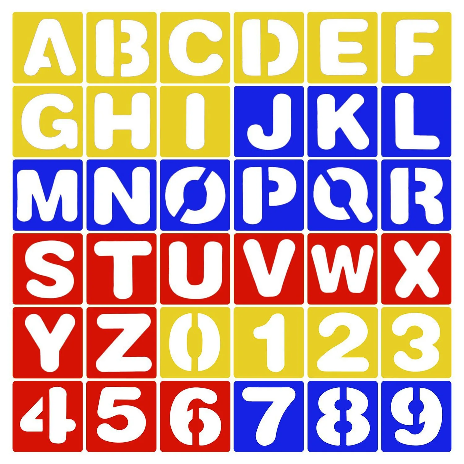 

26pcs Letters Alphabet Stencil 10pcs Number Plastic Stencils Template Set for Painting Learning DIY Craft Scrapbooking Supplies