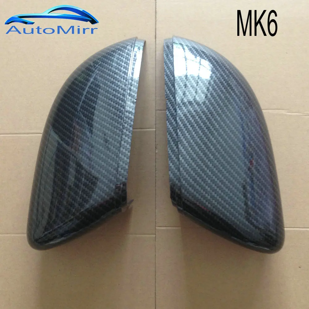 Боковое зеркало крышки для Volkswagen Golf 6 GTI 7 MK7 R для Jetta MK6 Scirocco(карбоновый вид) Passat B7 B8 Polo 6R 6C MK5 PLUS