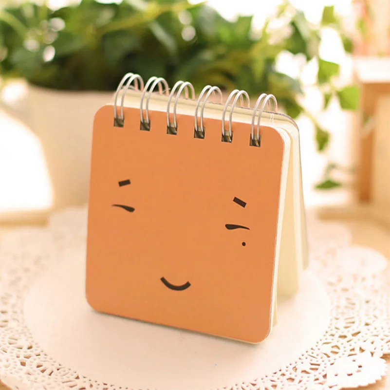 YELLOW Kawaii Милая катушка для спирального блокнота Органайзер/Планировщик Bullet Journal портативный карманный блокнот для школьных принадлежностей - Цвет: YELLOW