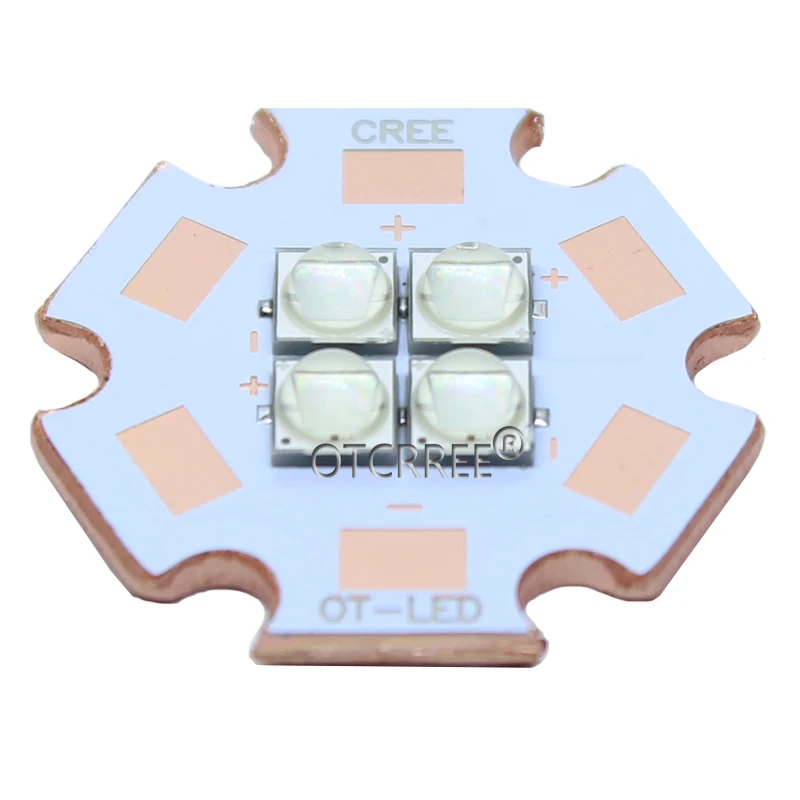 Cree XPG3 XP-G3 3V 6V 12V4Chips 10W-24W High Power LED Emitter Cool White / Warm White / Neutral White Colors on 20mm Copper PCB