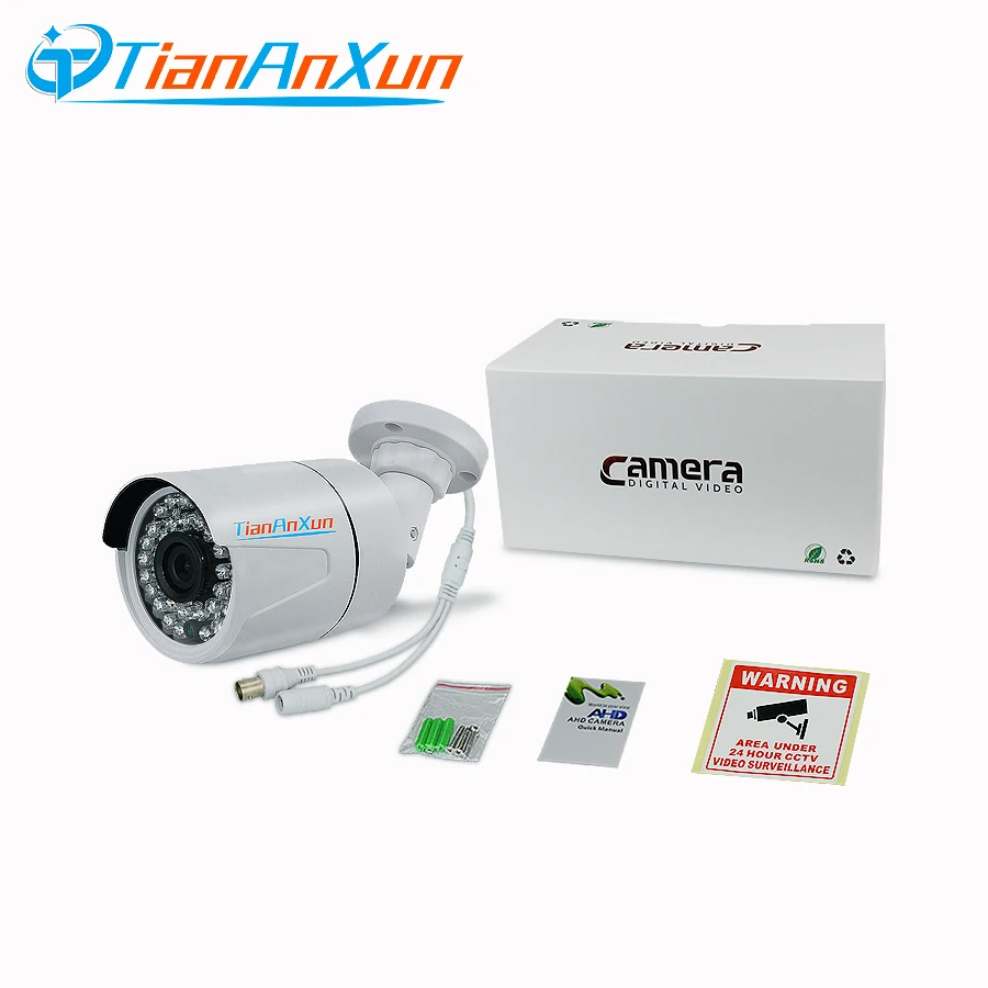 Аналоговая цилиндрическая камера видеонаблюдения Tiananxun Ahd 1080P 720P инфракрасное
