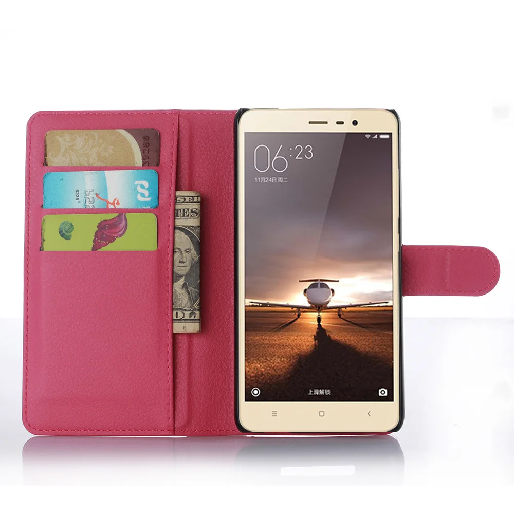 Лидер продаж стильный чехол-кошелек из искусственной кожи для Xiaomi Redmi Note 3 hongmi с