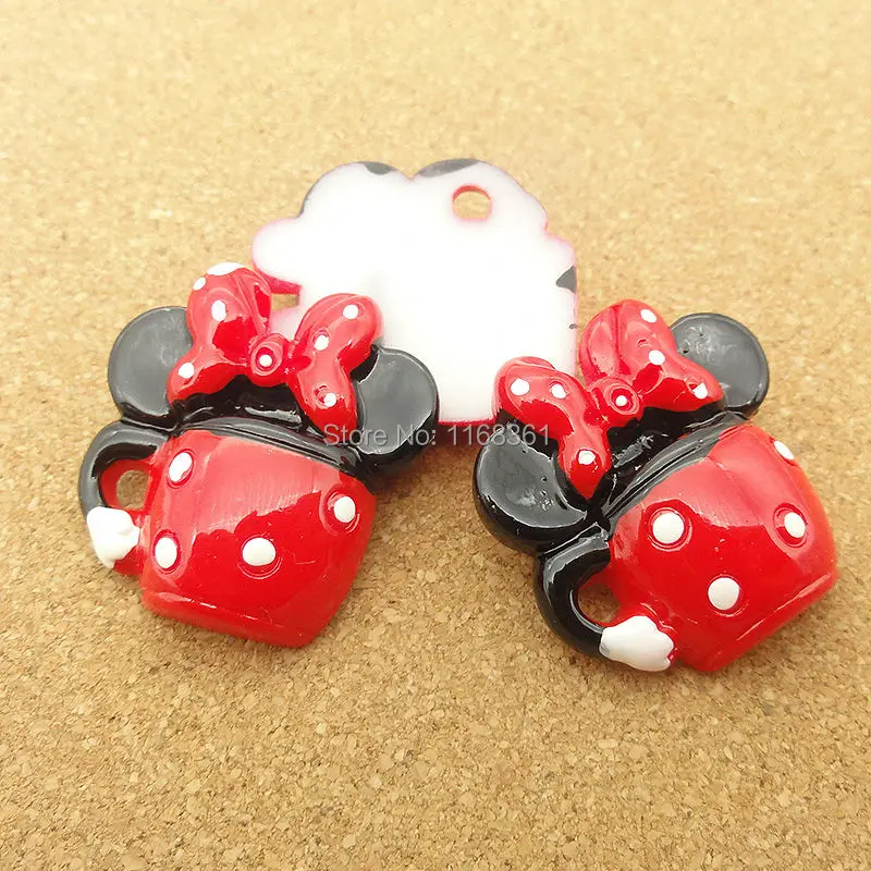 Flat back resin simulation food Minnie coffee drink cup 25mm Cabochons Scrapbook for DIY phone case decoration C403-7 | Дом и сад