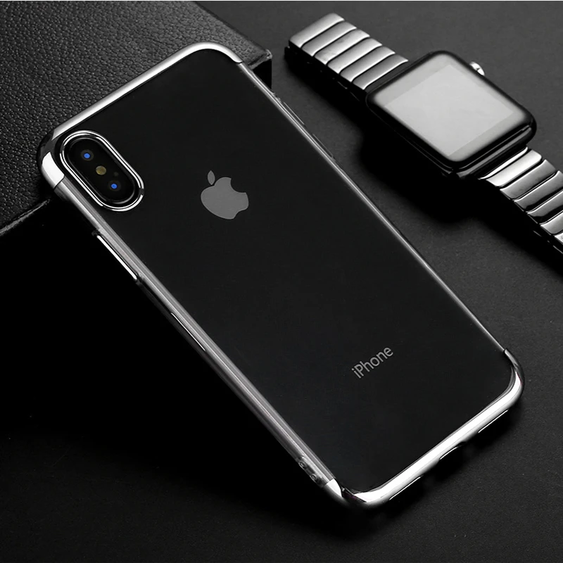 Чехол FlyTo для телефона iPhone 7 8 Plus силиконовые прозрачные чехлы X 6 6S мягкая задняя