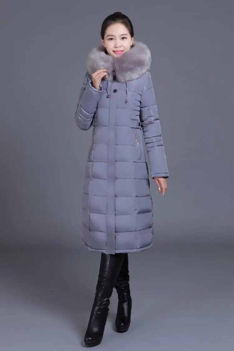 YAGENZ6XL зимние парки пальто с капюшоном женская одежда элегантное тонкое плотное хлопковое длинное пальто теплая куртка женская