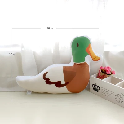 Duck Кристальная ультра-мягкая короткая плюшевая подушка милый INS стиль мультфильм Кактус Единорог Подушка домашняя декоративная подушка креативный подарок на день рождения - Цвет: Duck