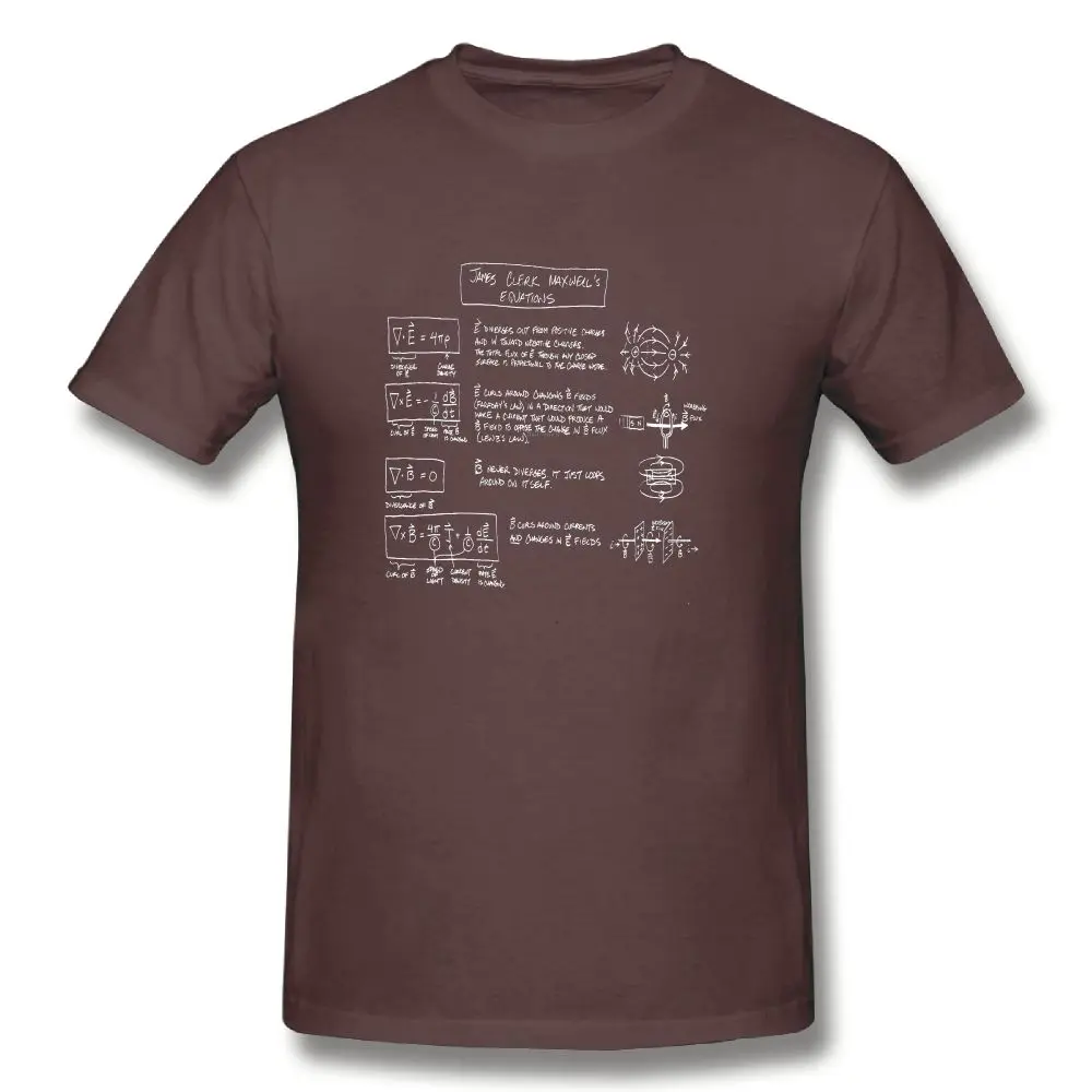 Maxwell футболка мужская с принтом Mastodon Maxwell's Equations [dark] Awesome мужская с коротким рукавом графическая Футболка мужская повседневная футболка - Цвет: coffee