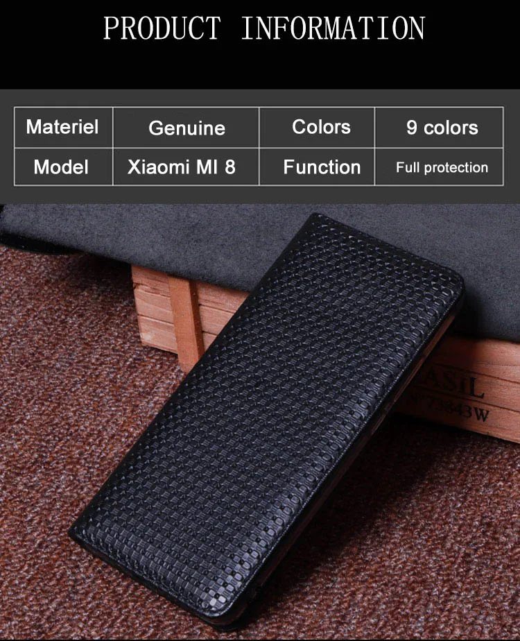 Nefeilike Xiaomi Mi 8 чехол из натуральной кожи Xiaomi Mi 8 флип-чехол Роскошный чехол-книжка с подставкой чехол высокого качества