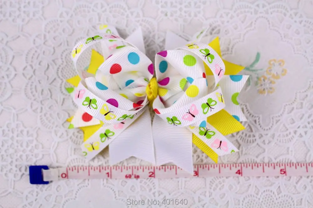 Оптовая продажа лот 4 шт. бутик девушка одежда для малышей &quotволос луки Grosgrain