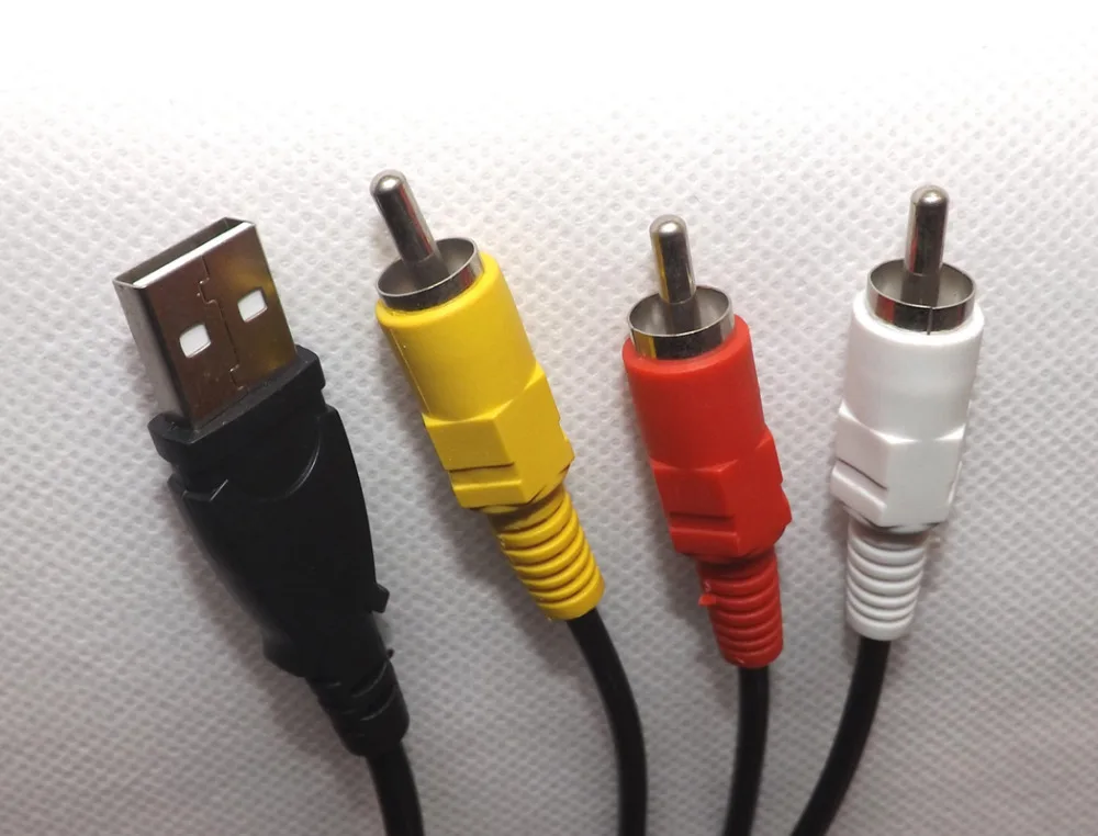 Кабель адаптер для ТВ UC9501 1 5 м футов папа A на 3 RCA AV A/V USB красный желтый белый|t.v| |