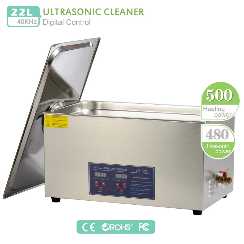 PS 80A цифровой ультразвуковой очиститель 22L 480 W с корзиной для чискти зубная клиник