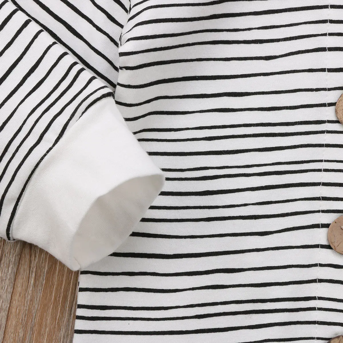 Детский полосатый комбинезон с капюшоном для новорожденных мальчиков и девочек