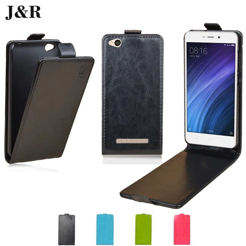 Кожаный чехол книжка для Xiaomi Redmi 4A 5 0 '' Hongmi Redrice J &amp R защитный Вертикальный