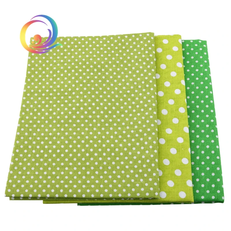 7 шт. тонкая зеленая хлопчатобумажная ткань для вырезок четверть ткани квилтинга
