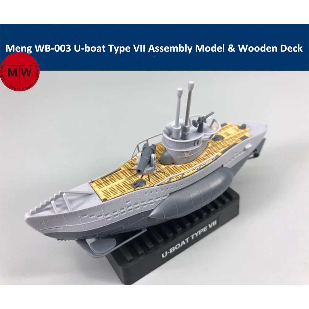 Meng WB-003 строитель военных кораблей u-лодка Тип VII Q Edition пластиковая Сборная модель комплект милая и деревянная палуба
