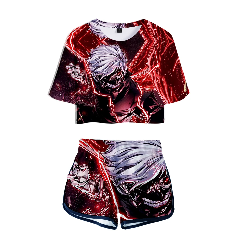 Frdun Tommy 3D Tokyo Ghoul 2018 новые модные сексуальные комплекты из двух предметов Мягкая