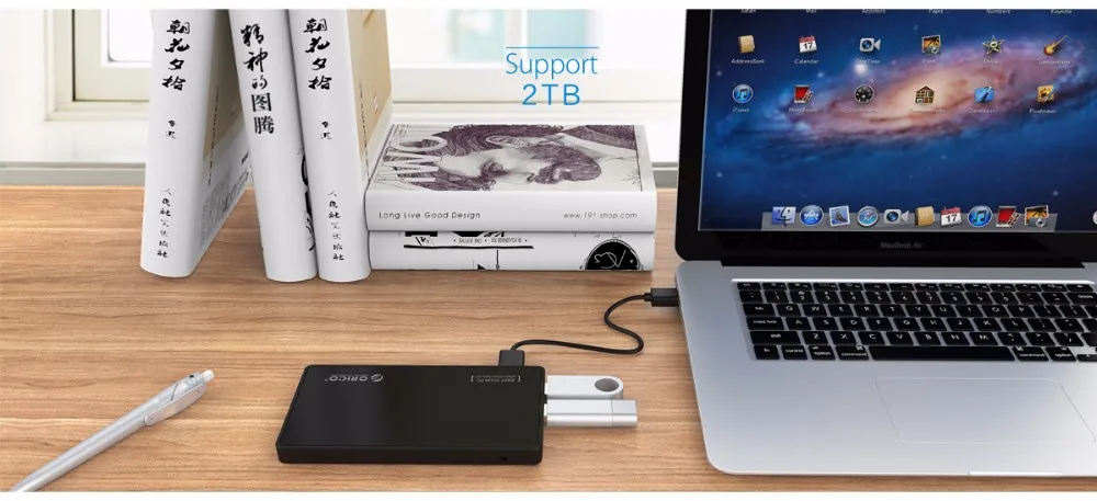 ORICO 2588H3 2,5 корпус для жесткого диска USB 3,0 жесткий диск с 3 Порты USB3.0 приспособление для ступицы дизайн драйвер с 5V2A Мощность адаптер