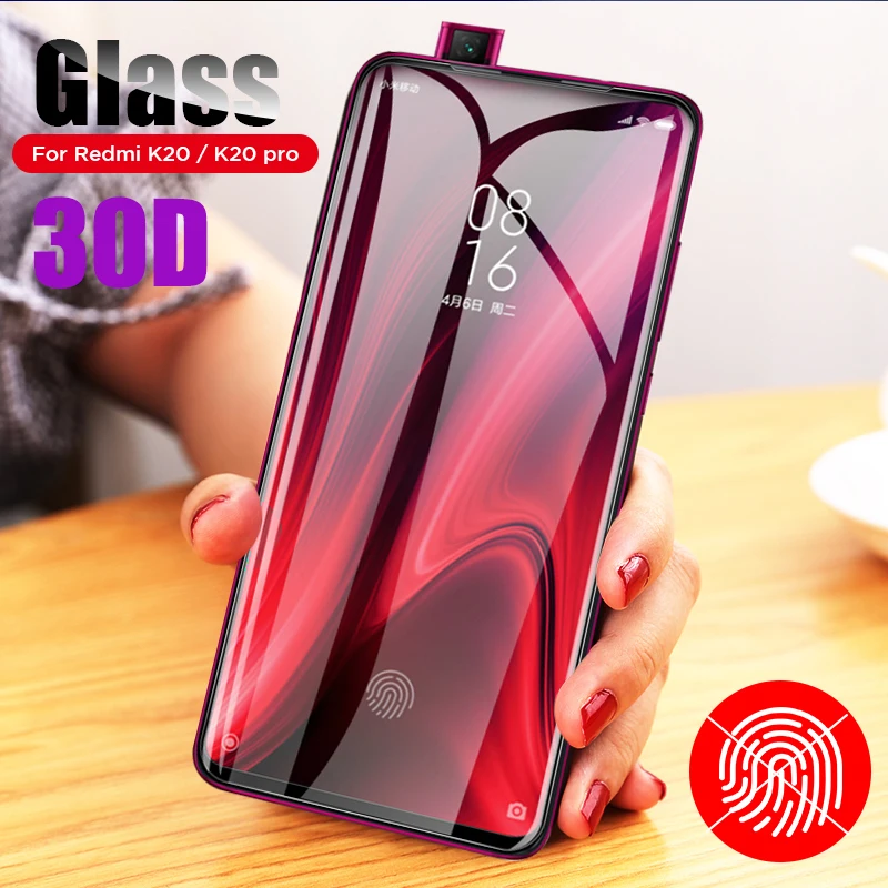 Закаленное 3d стекло с полным покрытием для Xiaomi Redmi K20 Защитная пленка экрана Mi 9T Pro