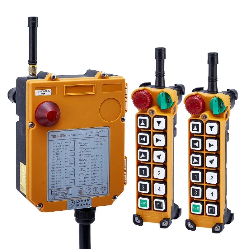 

F24-12D remote control universal industrial wireless control for crane 2 transmitters and 1 receiver