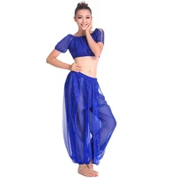 belly dancing stage performance oriental belly dancing clothes 2pieces suit bead brapants belly dance costume set