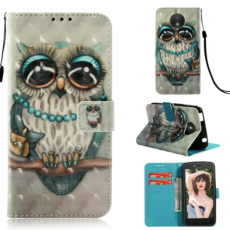 Кожаный чехол кошелек с откидной крышкой для Motorola Moto C E5 G5S G6 Plus мягкий из ТПУ E4 Z4 Z2