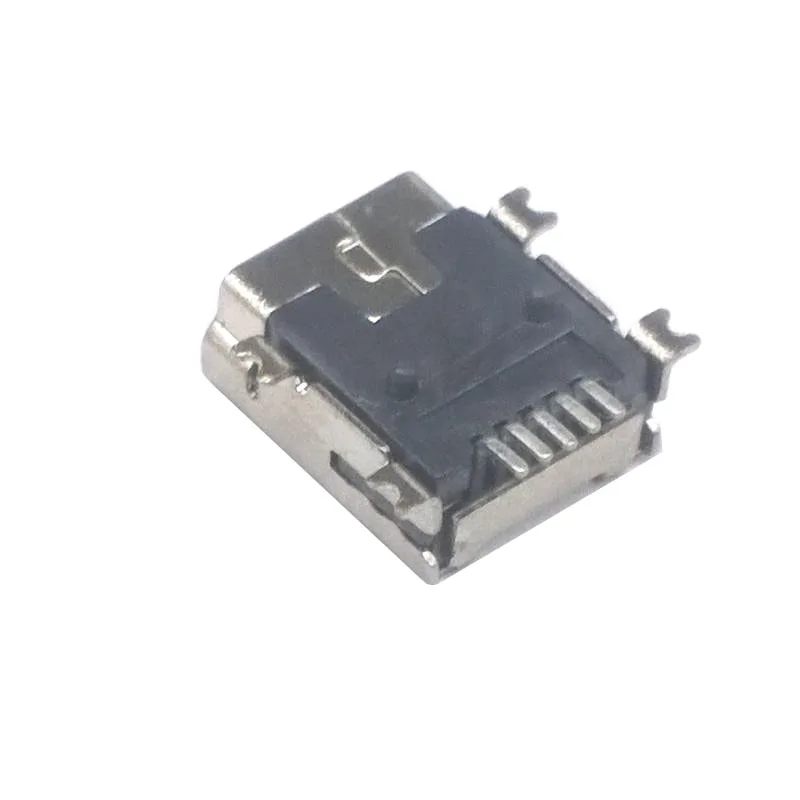 20 шт./лот мини usb гнездовой USB 5-контактный разъем SMT Штекерный гнездо с крышкой для