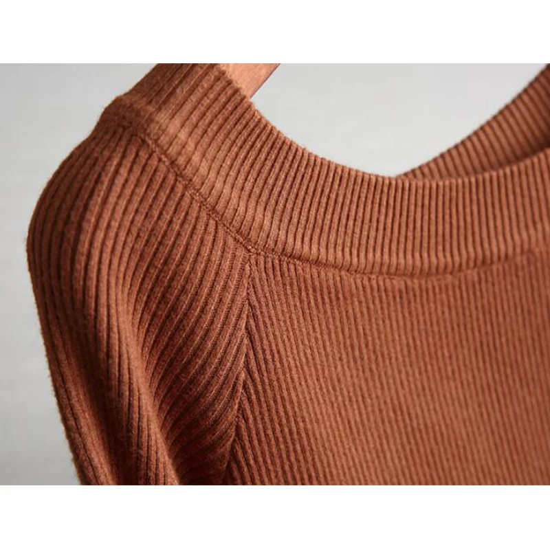 

SEDUTMO Autumn Sexy Tunic Dress Women Knitting Dresses Long Sleeve Winter Vintage Fashion Casual Black Party Dress ED409